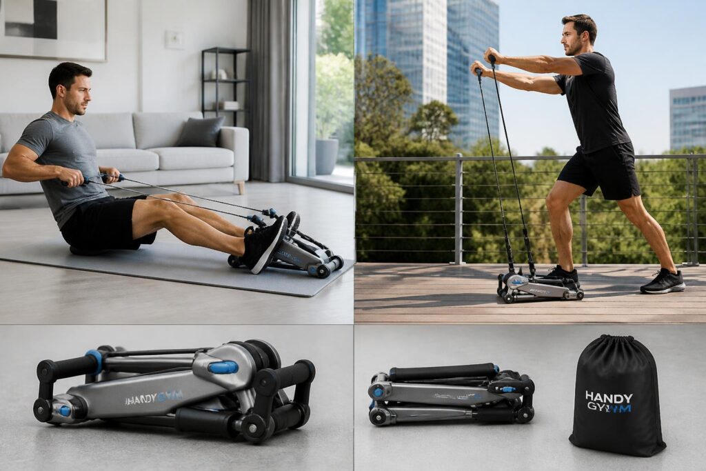 handy gym : découvrez un appareil compact et innovant qui vous permet de vous entraîner efficacement partout, sans contraintes ni installation compliquée.
