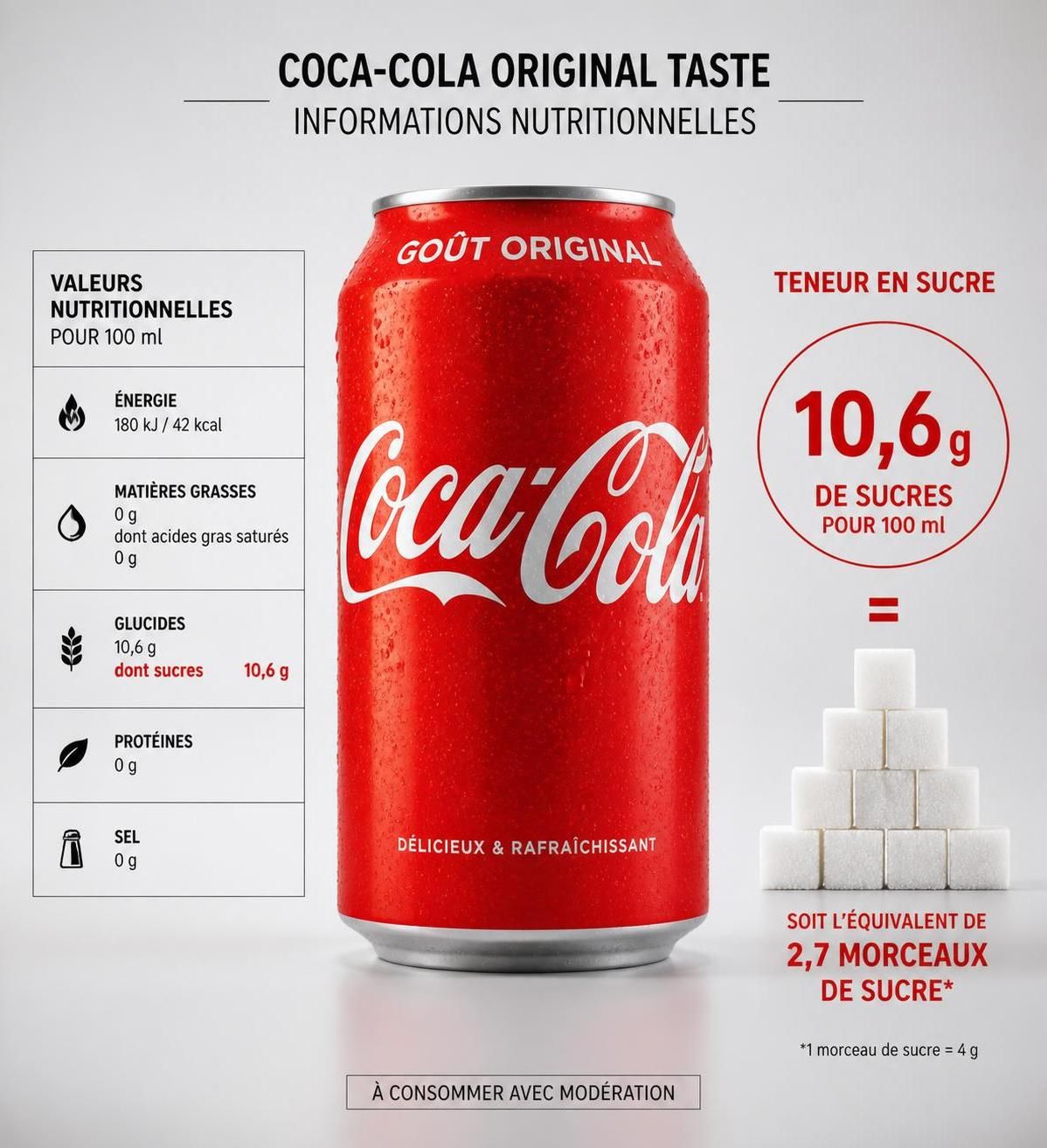 découvrez la vérité sur les calories du coca-cola, la boisson la plus consommée au monde, et ce que cela signifie pour votre santé.