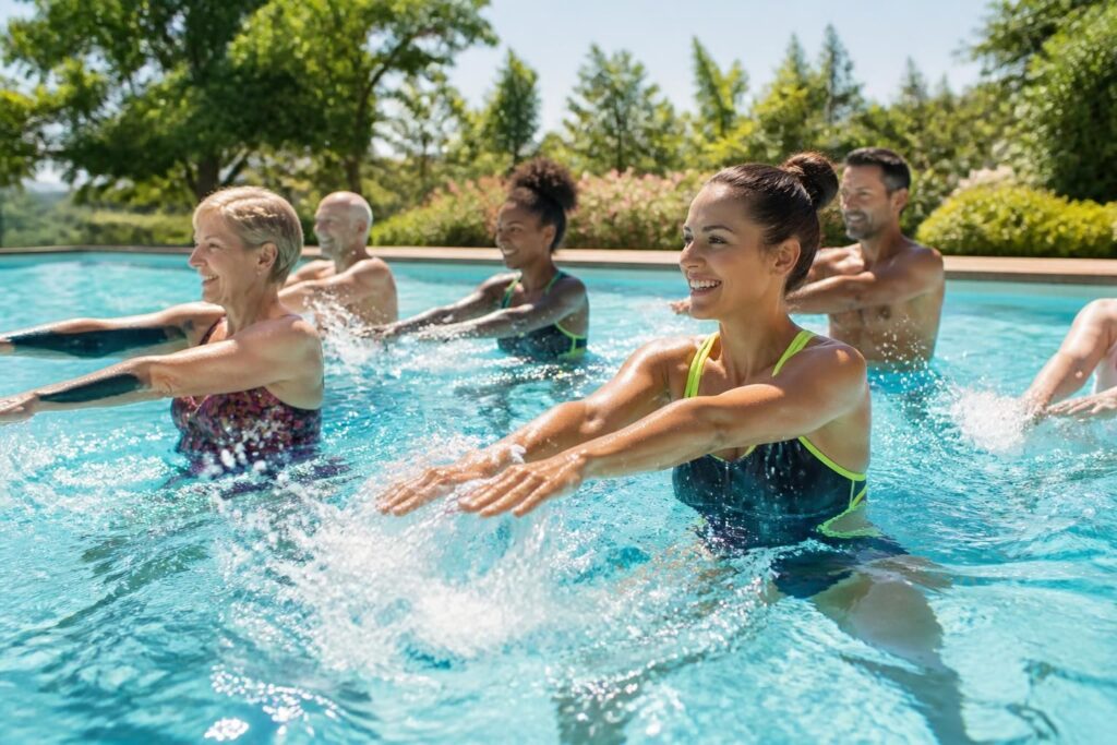 découvrez les bienfaits de l'aquagym pour renforcer vos muscles et articulations grâce à des mouvements adaptés et doux, parfaits pour tous les âges et niveaux.