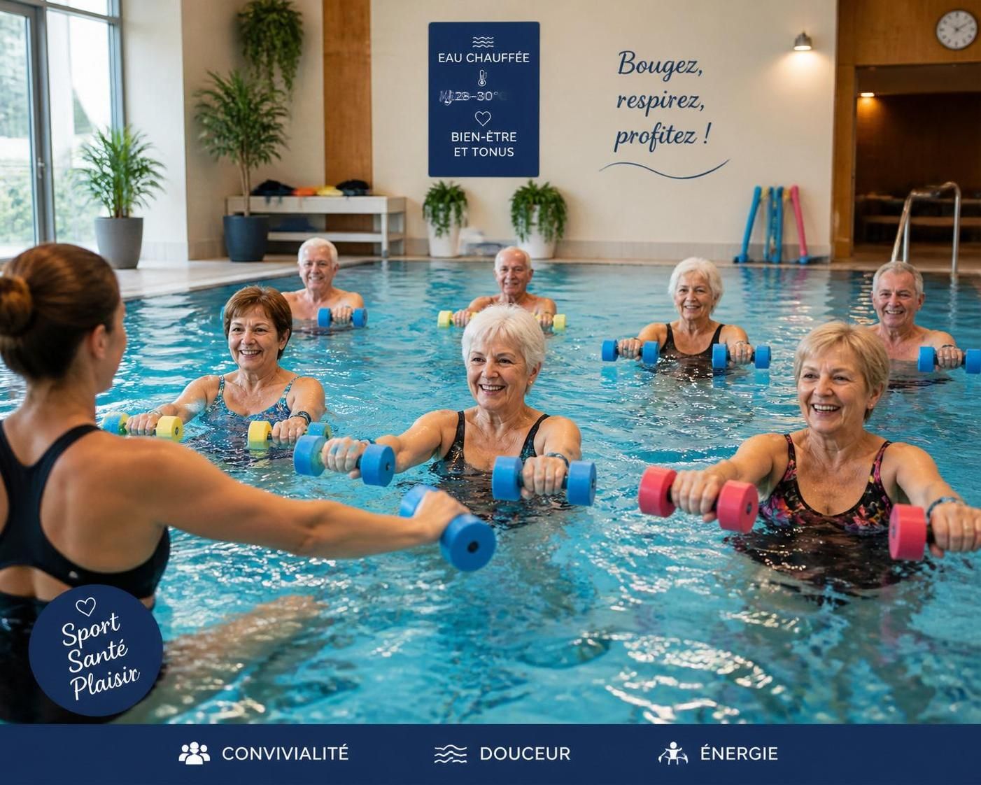 découvrez les bienfaits du mouvement en aquagym pour renforcer vos muscles et articulations en douceur, tout en améliorant votre forme et votre bien-être.