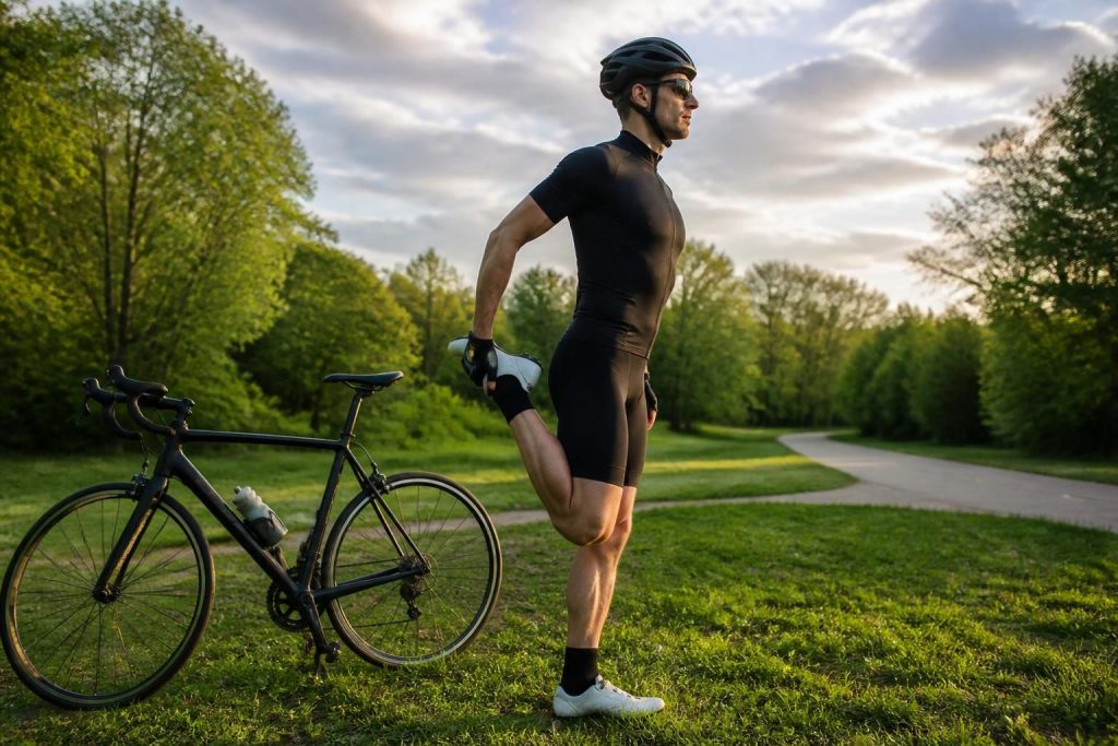 découvrez des exercices d'étirement efficaces après le vélo pour prévenir les douleurs musculaires et améliorer votre récupération.